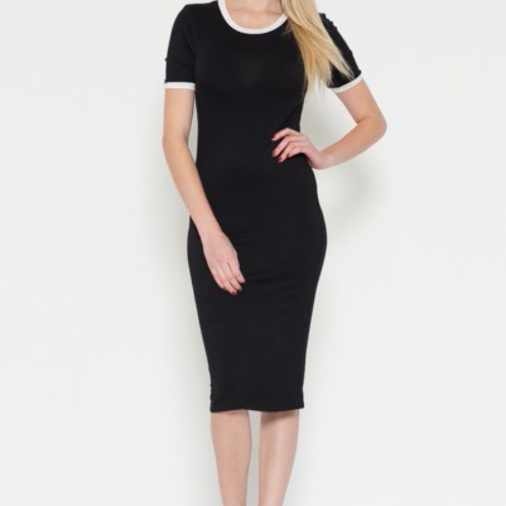 Short Sleeve Midi Tee Shirt Dress